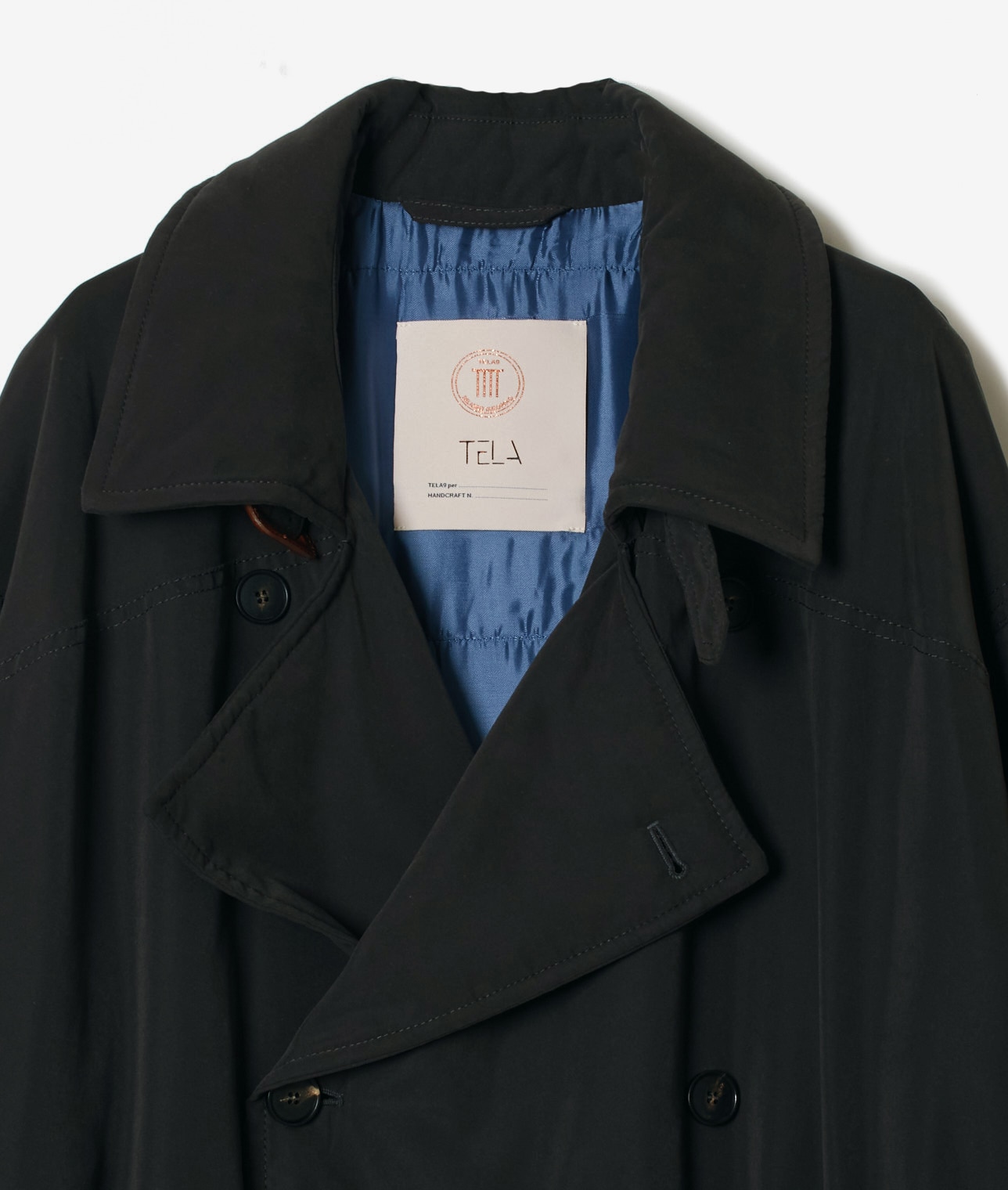 TELA/パデッドオーバーコート 詳細画像 BLACK 3
